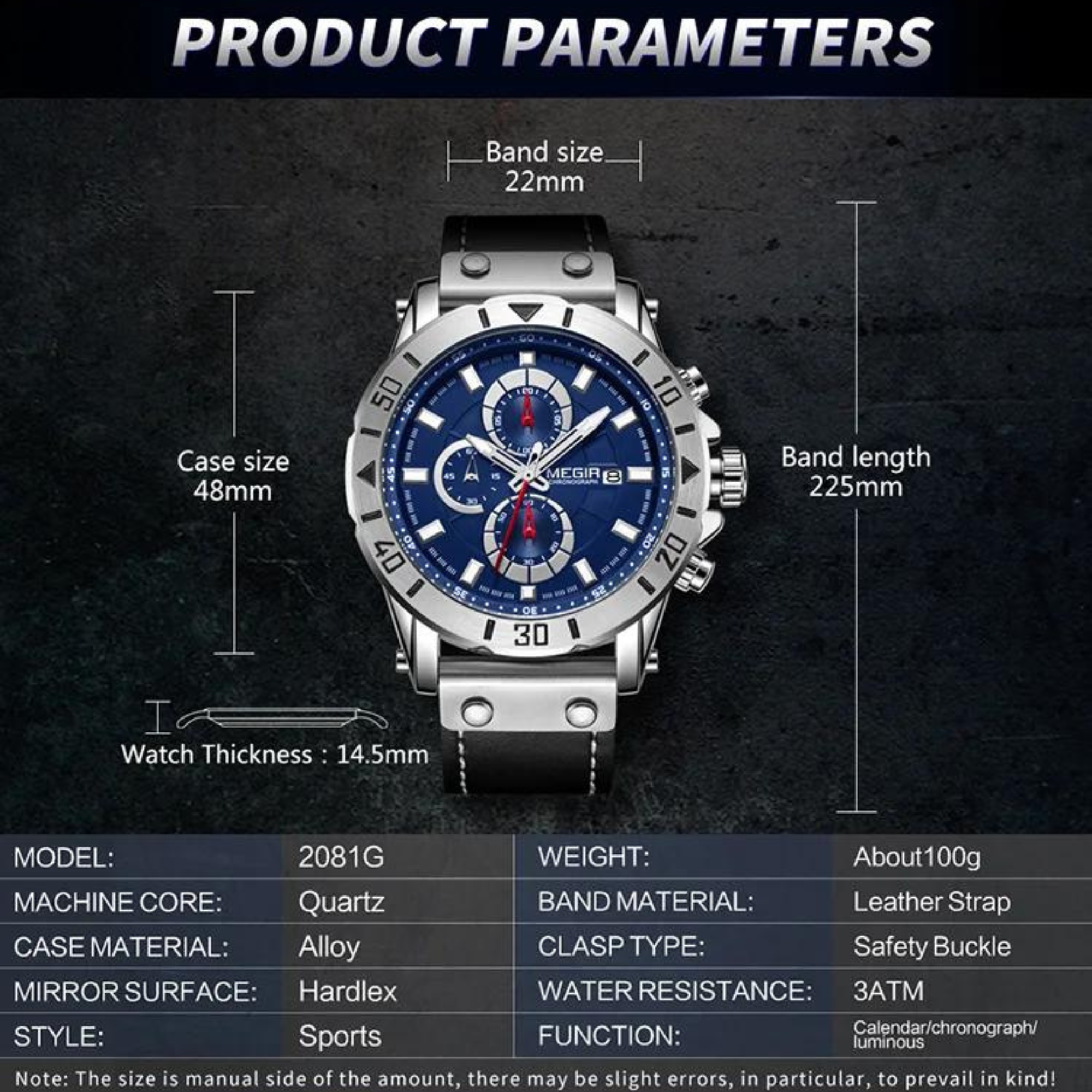 Manike MEGIR 2081 Herren Uhr Manike MEGIR 2081 Herren Uhr